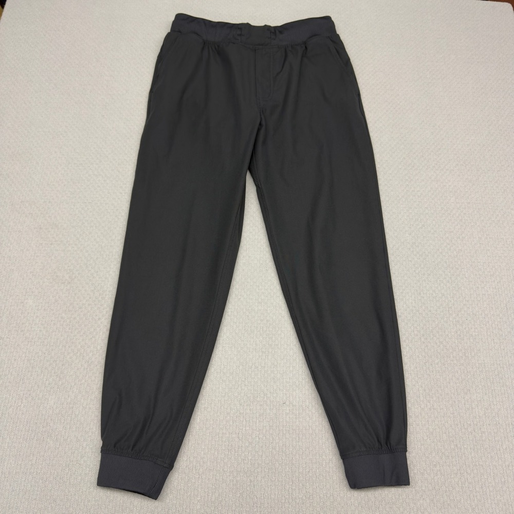 Rhoback Joggers Mens Medium Black Tapered Performance Sweatpants Golf Running